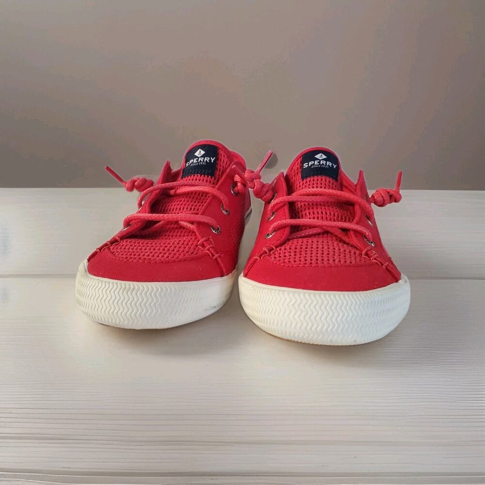 NIB Sperry Lounge LTT Mesh Red Slip On Sneaker 8.5M 39.5 - Picture 4 of 13